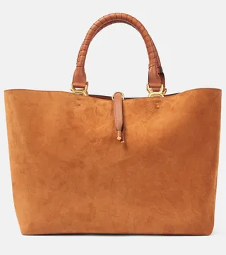 Marcie suede tote bag