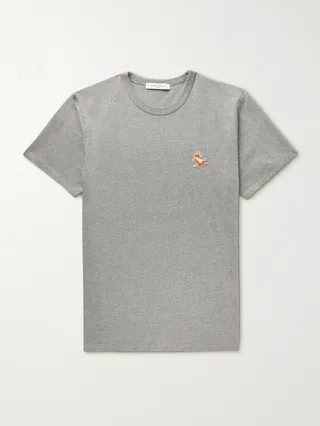Logo-Appliquéd Cotton-Jersey T-Shirt