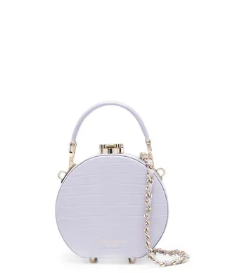Hat Box leather tote bag