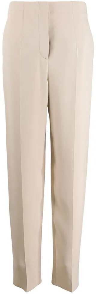 Silk Straight Leg Trousers
