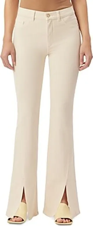 DL1961 Bridget Instasculpt High Rise Bootcut Jeans in Ecru