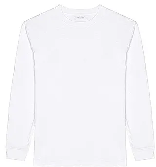 JOHN ELLIOTT Long Sleeve University Tee in White