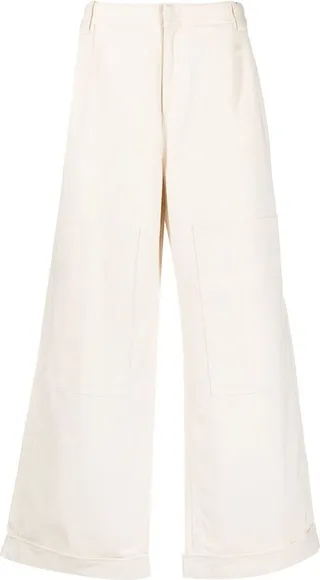 Low-Rise Wide-Leg Trousers