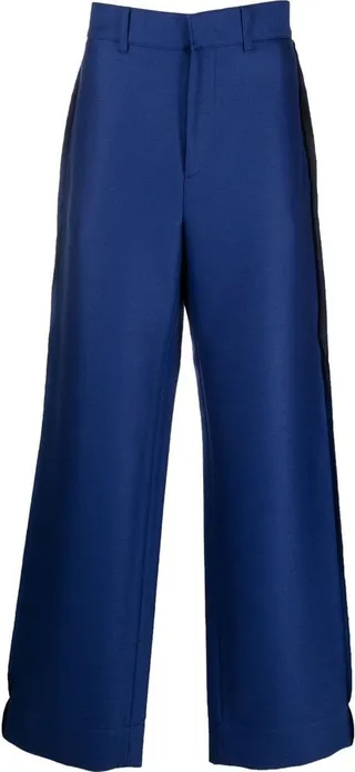 Wide-Leg Tailored Trousers