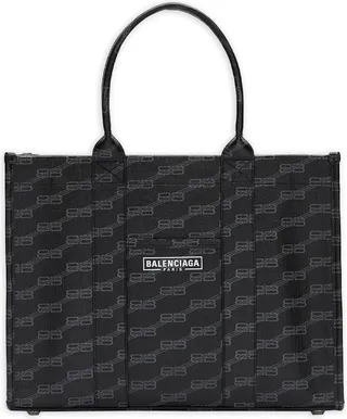 Monogram-Print Tote Bag
