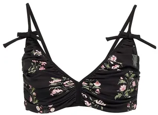 Floral bikini top