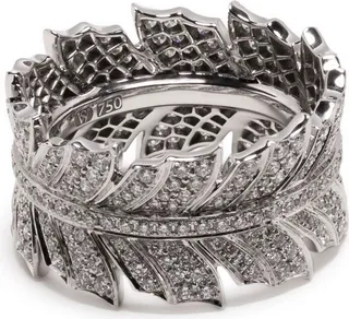 18K White Gold Magnipheasant Diamond Ring