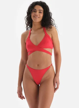 Strappy Cut Out Bikini Top