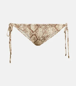 Cancun snake-print bikini bottms