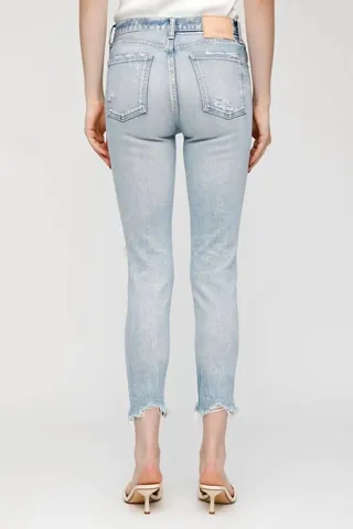 Verna Skinny-Hi Jeans in Light Blue