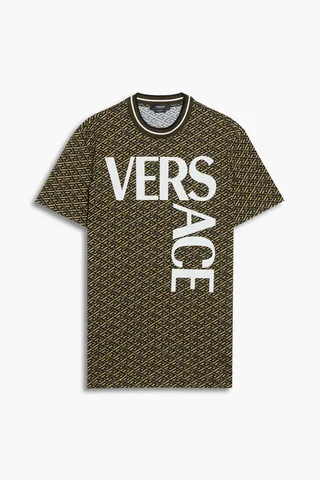 Printed cotton-jersey T-shirt