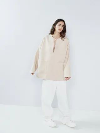 Tailored Wool And Silk-blend Tunic