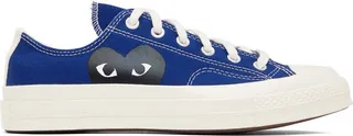 Comme des Garçons Play Blue Converse Edition Chuck 70 Sneakers