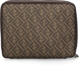 Fendi Monogram Print Zipped Toiletry Bag