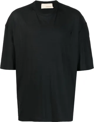 round-neck cotton T-shirt