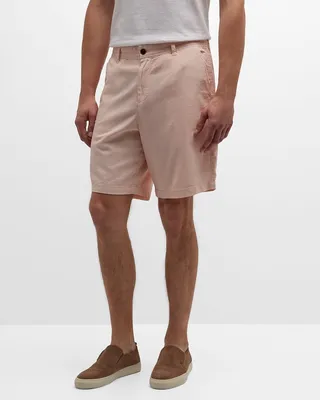 Men's Boden Linen-Blend Shorts
