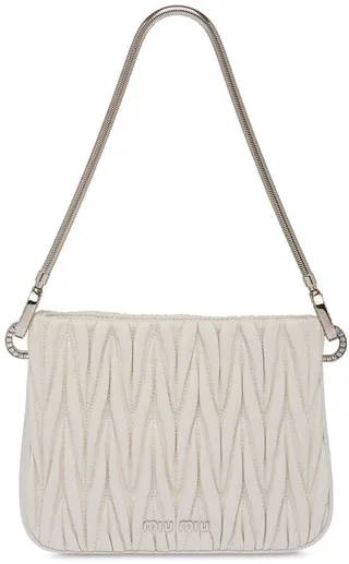 Sassy matelassé shoulder bag