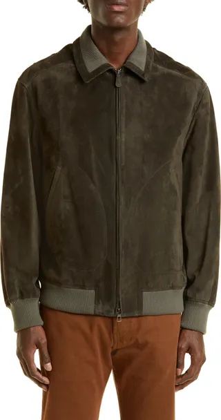 Men's Kent Suede Bomber Jacket