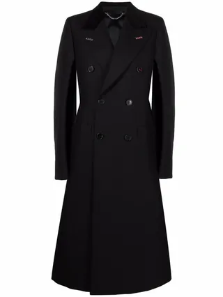 Double-Breasted Wool Coat