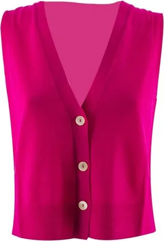 V-neck Knitted Cardigan Gilet