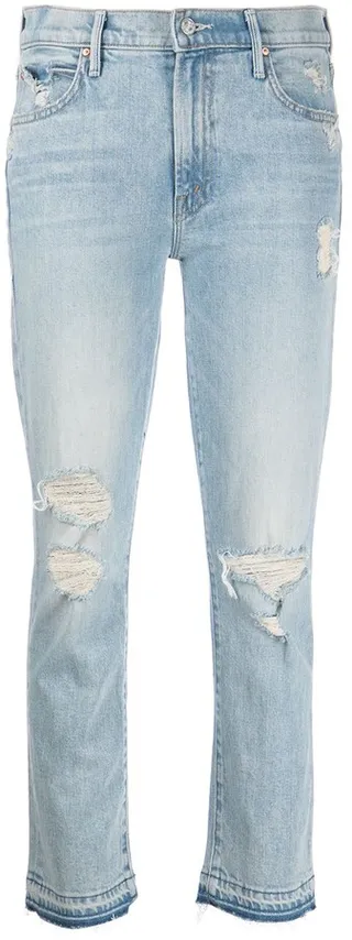 The Rascal distressed cropped jeans