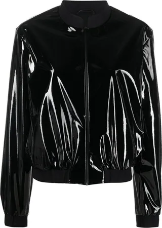 High-Shine Bomber Jacket