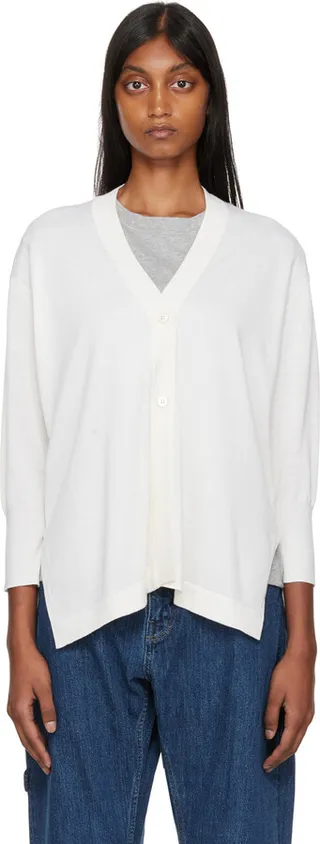 Studio Nicholson Off-White Carmella Cardigan
