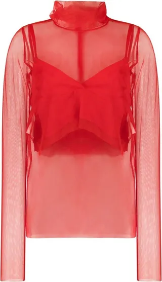 Layered Long-Sleeve Top