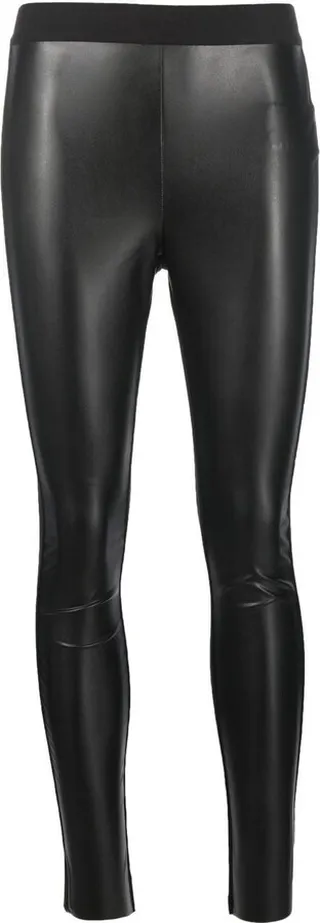 Faux-Leather Skinny Trousers