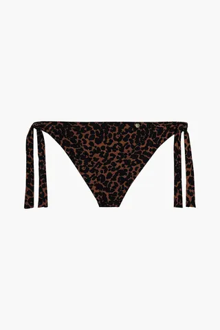 Zoey leopard-print low-rise bikini briefs