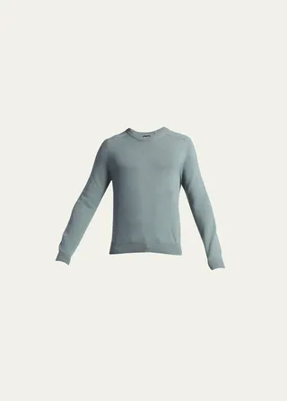 Men's Cashmere Crewneck Knit Sweater