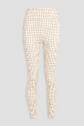 Houndstooth stretch leggings