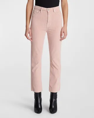 Ultra High Rise Slim Kick Cropped Corduroy Jeans