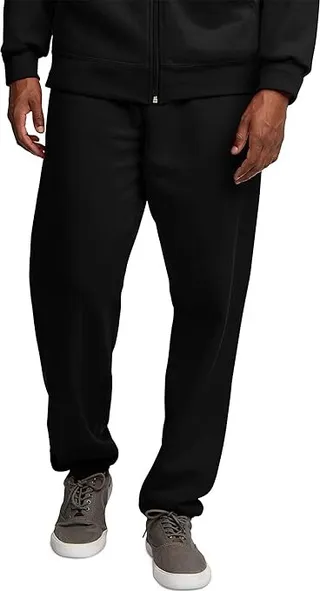 Fruit Of The Loom Men's Eversoft Fleece Sweatpants Joggers (Black) Men's Clothing