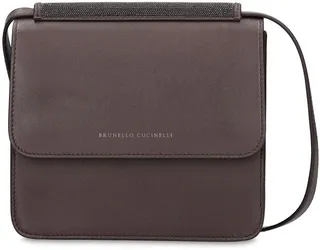 Leather shoulder bag