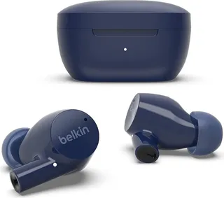 Belkin SoundForm Rise True Wireless Earbuds Bluetooth 5.2 Earphones Wireless Charging IPX5 Sweat and Water Resistant with Deep Bass AUC004btBL (Blue)