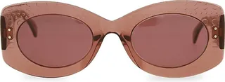 51MM Rectangle Oval Sunglasses