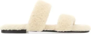 Slippers Realized In Shearling.