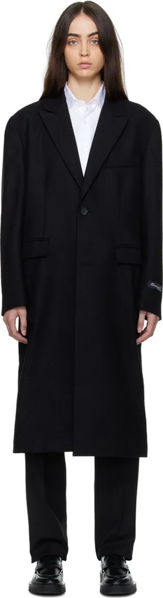 HommeGirls Black Classic Coat