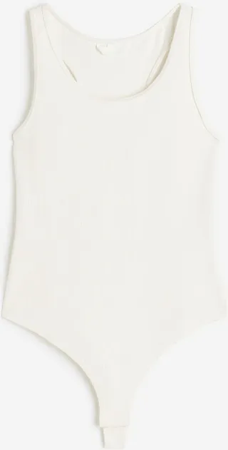 Ribbed Thong Bodysuit