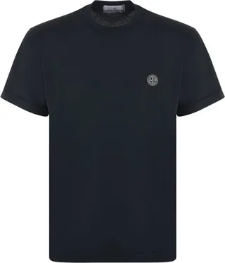 Stone Island Logo Patch Detail Crewneck T-Shirt
