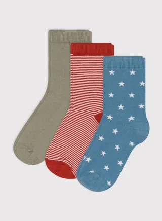 Kids 3 Pack Assorted Socks
