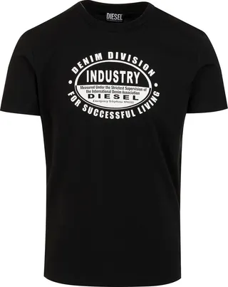 Diesel Logo Printed Crewneck T-Shirt