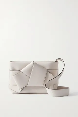 Acne Studios - Musubi Knotted Leather Shoulder Bag - White