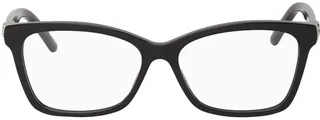 Balenciaga Black Rectangular Optical Glasses