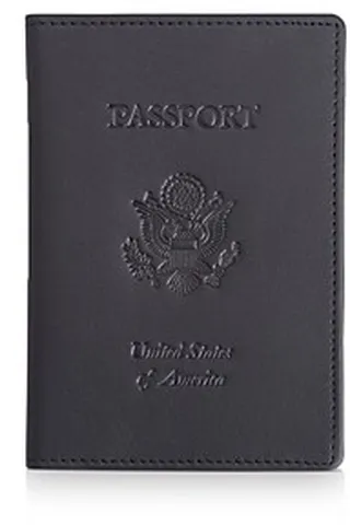 Royce New York Leather Rfid-Blocking U.s. Passport Case