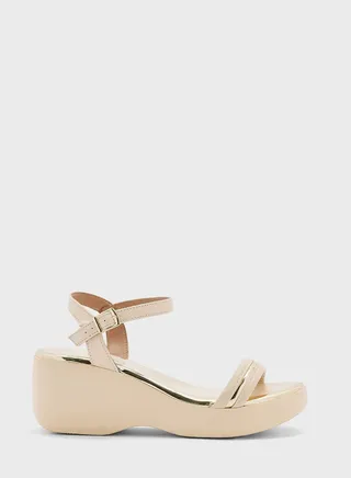 Palmer Ankle Strap Wedge Heel Sandals