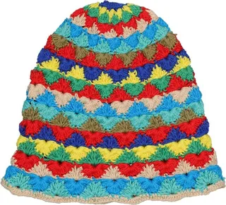 Handmade cotton crochet bucket hat