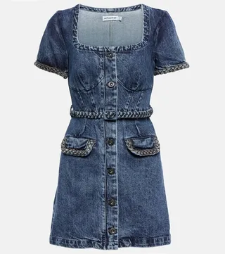 Denim mini dress