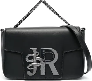 Logo-Plaque Foldover Tote Bag